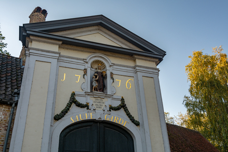Bruges, Belgium - October 5, 2018: The Princely Beguinage Ten Wijngaerde is the only preserved beguinage in Bruges. There are no more Beguines living there.のeditorial素材