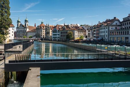 Lucerne, Switzerland - May 31, 2019 : Lucerne is one of the most beautiful town of Switzerland.のeditorial素材