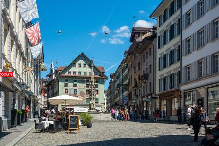 Lucerne, Switzerland - May 31, 2019 : Lucerne is one of the most beautiful town of Switzerland.のeditorial素材