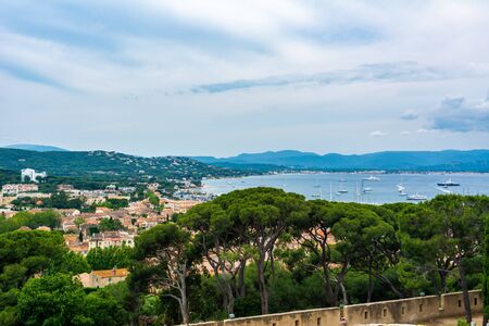 Saint-Tropez is a town on the French Riviera. It is a resort for the European and American jet set and tourists.の写真素材