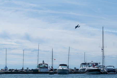 Toronto, ON, Canada â€“ September 2, 2017: The Canadian Queen Beech 3nm Expeditor performs...