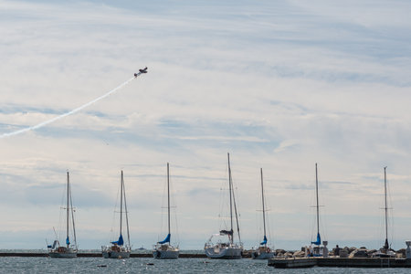 Toronto, ON, Canada â€“ September 2, 2017: Russian-built Yak 50 performs  during the 2017...