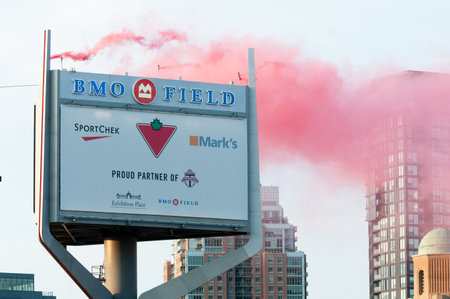 Toronto, ON, Canada - April 15:  View at  BMO field Arena during the 2023 MLS Regular Season match...