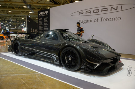 Toronto, ON, Canada - February 16, 2024: Pagani Zonda R Liquid, presented by the Pfaff Auto Group at Metro Toronto Convention Centreのeditorial素材