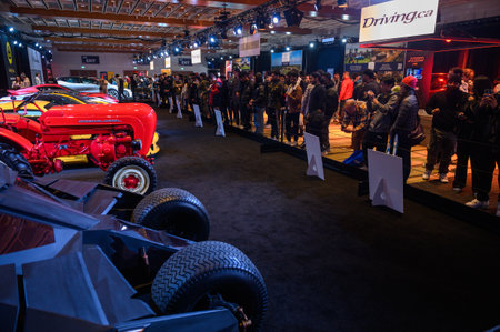 Toronto, ON, Canada - February 16, 2024: The 2024 Canadian International AutoShow is a record-setter, welcoming more than 370,000 people to the Metro Toronto Convention Centre.のeditorial素材