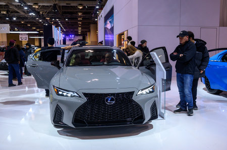 Toronto, ON, Canada - February 16, 2024: Lexus is presented at Metro Toronto Convention Centre
