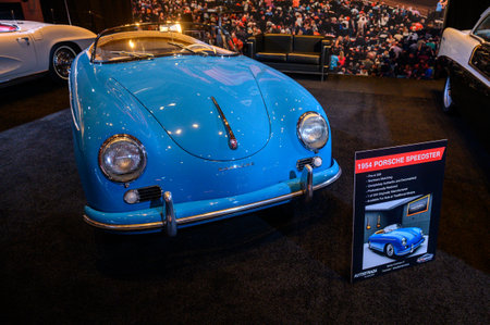 Toronto, ON, Canada - February 16, 2024: Porsche speedster is presented at the Metro Toronto Convention Centreのeditorial素材