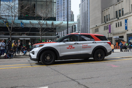 Toronto, ON, Canada - February 16, 2024:  TTC Transit Surepvisor car in Torontoのeditorial素材