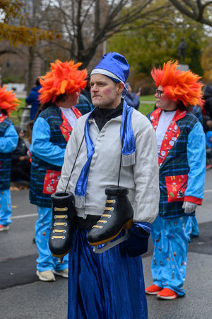 Toronto, ON, Canada â November 23, 2025:  People take part in the 121st Original Santa Claus Parade in Downtown Toronto.のeditorial素材