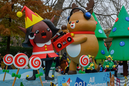 Toronto, ON, Canada â€“ November 23, 2025:  People take part in the 121st Original Santa Claus...