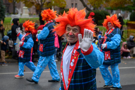 Toronto, ON, Canada â November 23, 2025:  People take part in the 121st Original Santa Claus Parade in Downtown Toronto.のeditorial素材