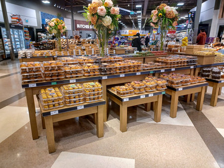 Toronto, On, Canada - August 28, 2024: View at the bakery department in the Canadian store.