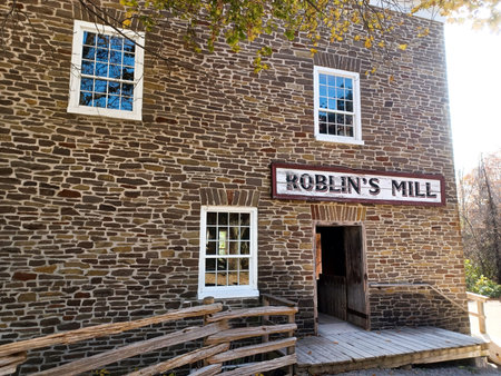 Toronto, ON, Canada â€“ October 10, 2024: Outdoor view of the Kolbin s Mill at Black Creek...