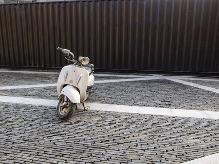 Motorcycle floorの写真素材