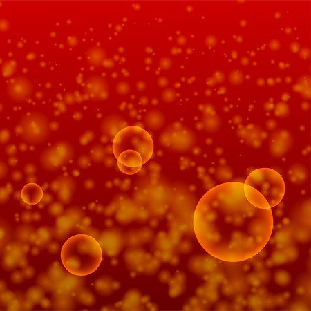 Orange bubble abstract backgroundのイラスト素材