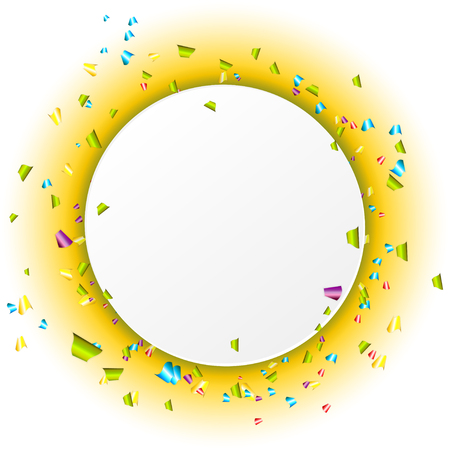 Falling paper confetti holiday backgroundのイラスト素材