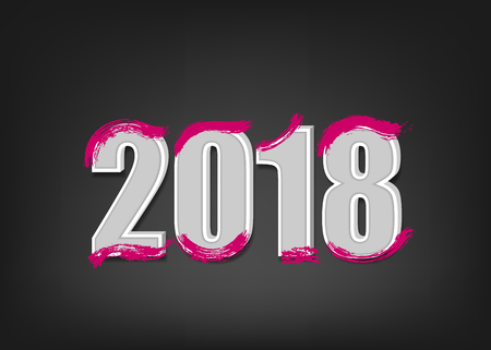 2018 new year bannerのイラスト素材