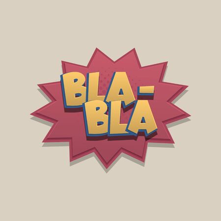 Comic text speech bubble pop art designのイラスト素材