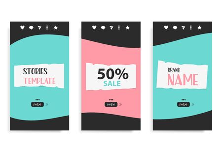 Stories template for mobile phone social background.のイラスト素材