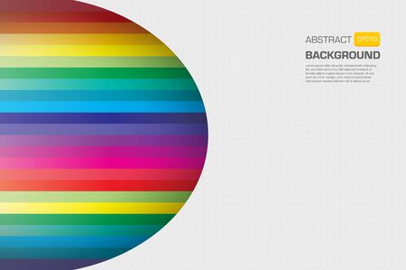 Geometric colorful line paper cut background designのイラスト素材