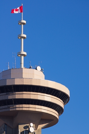 Tall revoling tower detail の写真素材