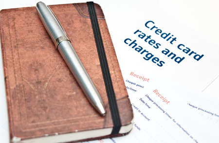 Debt situation with credit card ratesの写真素材