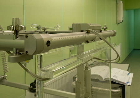 Large size Large size motorized 3D water phantom system for dose distribution measurement of radiation therapy beams in real daily routine practice used as a part of quality control of radiation therapy.motorized 3D water phantom system. High quality photoの写真素材