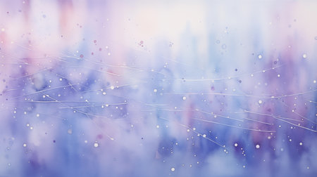 Soft pastel watercolor background with gentle blue and pink tones, featuring delicate white lines and dots creating a subtle abstract pattern. High quality illustration.の素材
