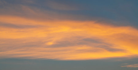 clouds in the sky at sunset as a background, nature seriesの写真素材