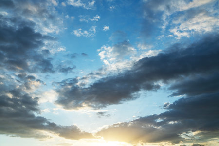 Cloudscape has been developing in gorgeous form. This image has been taken at sunset.