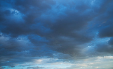 Cloudscape has been developing in gorgeous form. This image has been taken at sunset.の写真素材