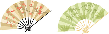 Oriental Fanのイラスト素材