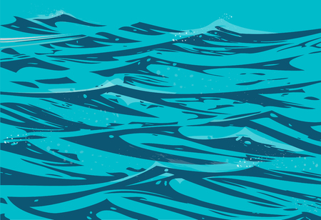 Ocean wavesのイラスト素材