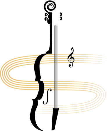 Violin Concert or Classes Announcementのイラスト素材