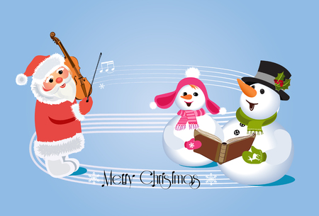 Christmas carols concertのイラスト素材