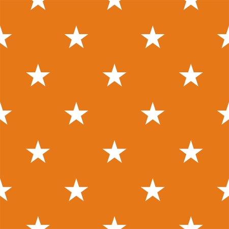 Seamless pattern or texture with white stars on autumn orange background. For cards, invitations, wedding or baby shower albums, backgrounds, arts and scrapbooks.のイラスト素材