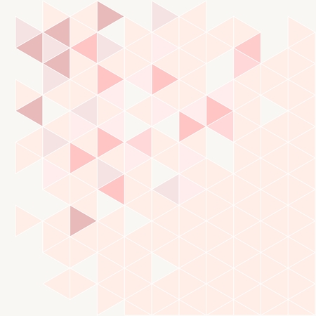 Pink, grey and violet triangle modern vector background. Geometric mosaic document template. Hipster flat surface design with aztec chevron zigzag print. Pastel colorful card with space for text.のイラスト素材