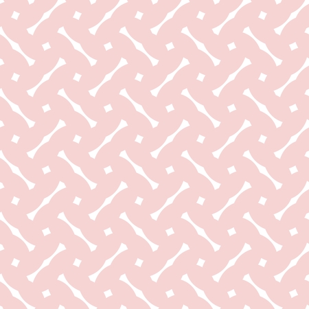 Tile vector pattern with white print on pastel pink backgroundのイラスト素材