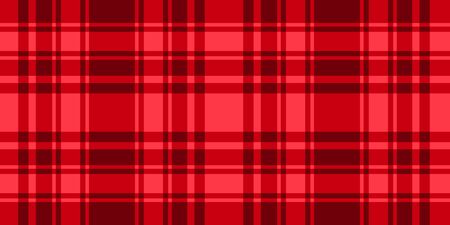 Cage horizontal seamless pattern. Wide horizontal Red cell background. Vector stock checkered...