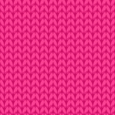 Knitted fabric pink texture.のイラスト素材