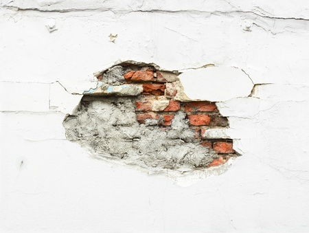 Crack in plastered wall