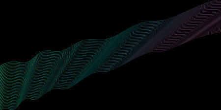 Abstract multi-colored smooth element, swoosh, speed, wave, modern flow background. Abstract wave...