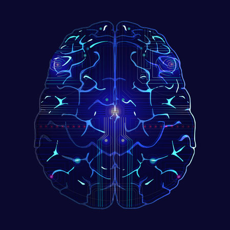 neural networks. artificial intelligence. computer technology. vector imageの写真素材