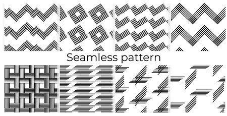 Set of seamless pattern Abstract ornament for designer wallpaper, prints. The texture of culture. Vectorのイラスト素材