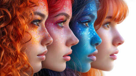 International Women's Day Depict women in different areas of life, reflecting their strength, determination, and self-expressionの素材