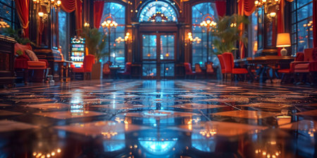 Golden casino background. Background of the casino. Game icon.の素材