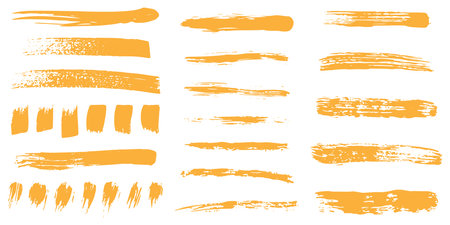 Brushes and elements for annotating, highlighting, and underlining in Text.のイラスト素材