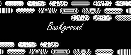Monochrome Abstract Dynamic Pattern Backgroundのイラスト素材