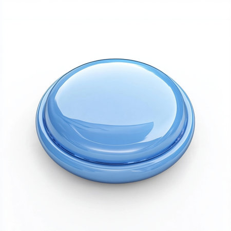 High-resolution image of a single button isolated on a clean white background. Ideal for fashion,...