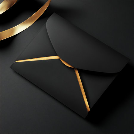 A minimalist VIP invitation banner with elegant gold typography on a sleek black background. The design conveys sophistication, exclusivity, and luxury, ideal for high-end events, formal announcements, or premium brand promotions. This stylish and modern template is perfect for marketing materials, social media posts, or invitation cards targeting elite audiences. AI-generated image in high resolution, with a clean and upscale lookの写真素材